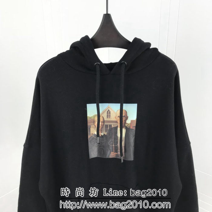 PalAngel棕櫚天使 PA 2018FW秋冬新款 人物印花後背logo 連帽衛衣 男女同款 ydi1439